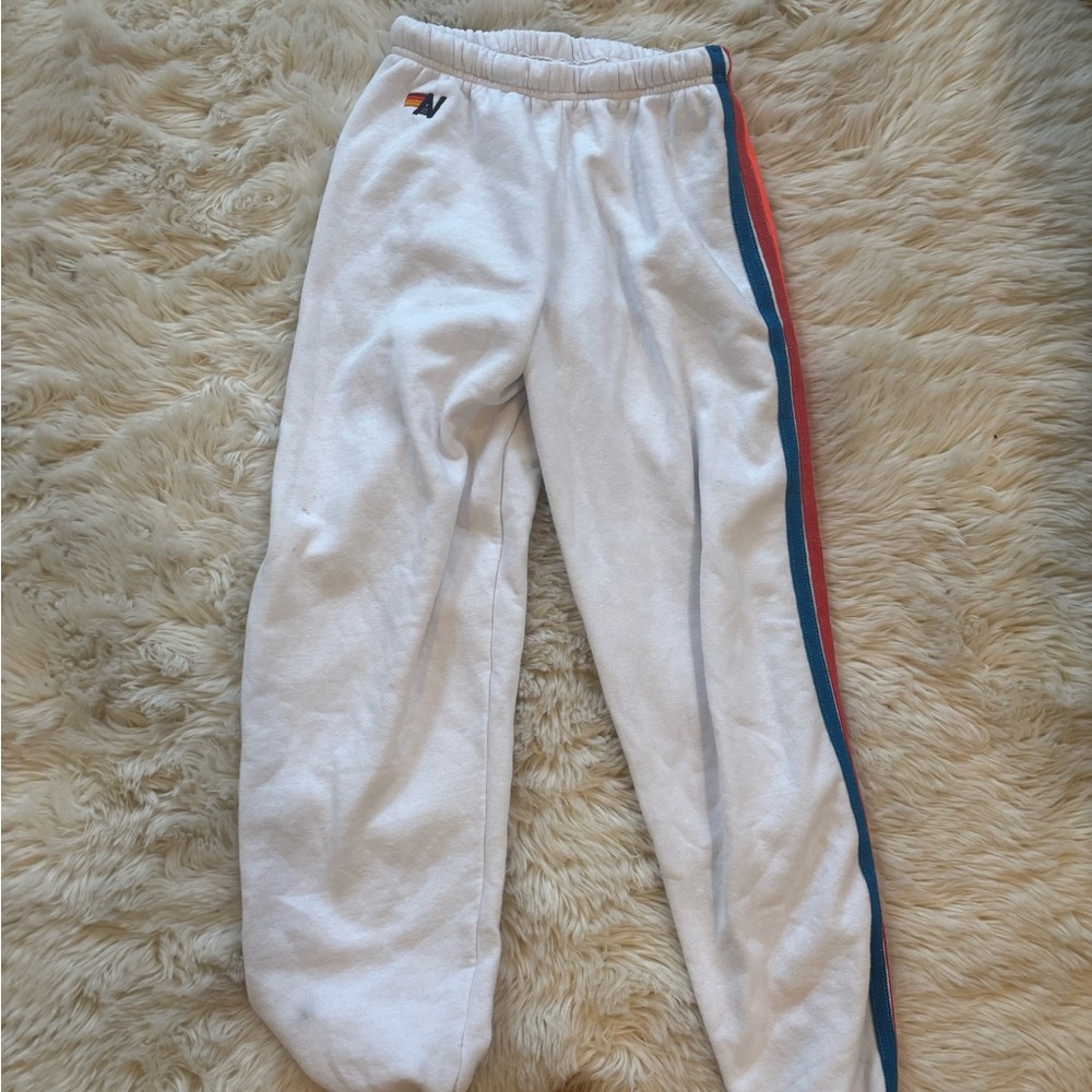 Aviator nation neon stripe sweatpants